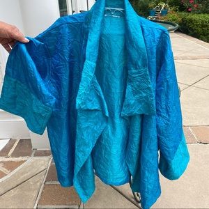 Artsy Crinkle Iridescent Jacket